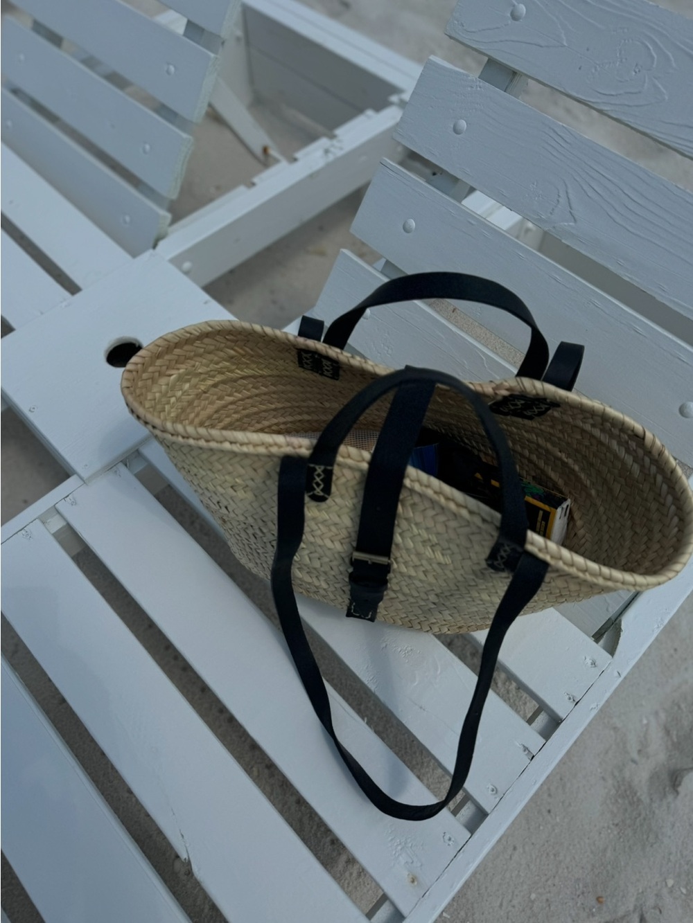 Woven Rattan Tote Bag - Picture 2 of 7